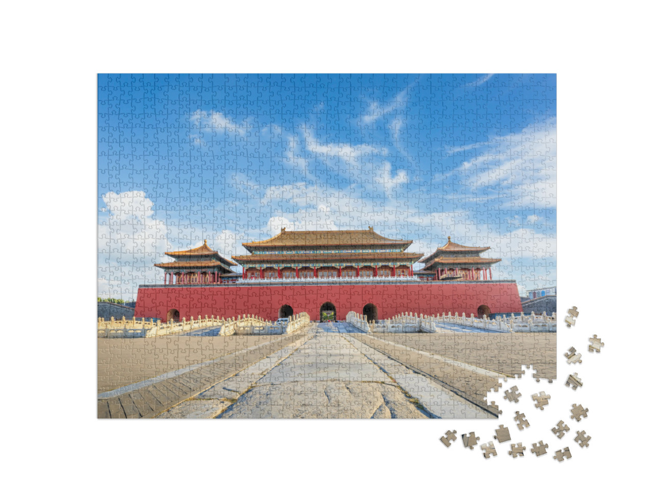 puzzle 1000 dílků „Starobylé královské paláce Zakázaného města, Peking, Čína“