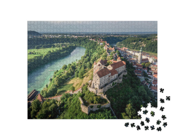 puzzle 1000 dílků „Burghausen s nejdelším hradem na světě“