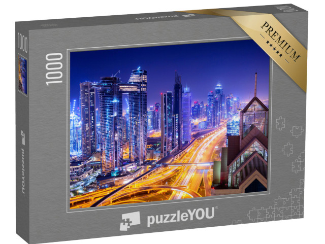puzzle 1000 dílků „Centrum Dubaje v noci“