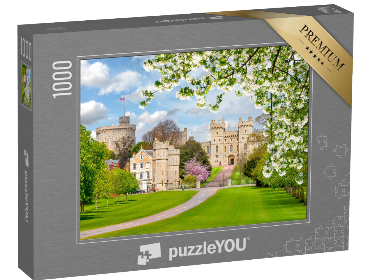 puzzle 1000 dílků „Dlouhá procházka na hrad Windsor, Anglie“