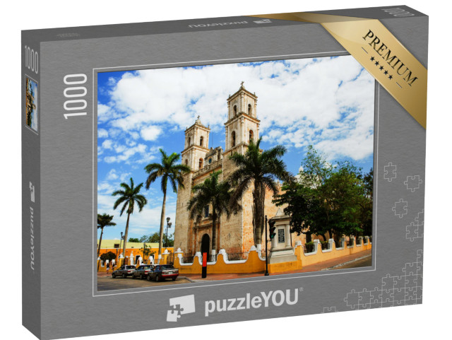 puzzle 1000 dílků „Katedrála San Servasio ve Valladolidu, Yucatán, Mexiko“