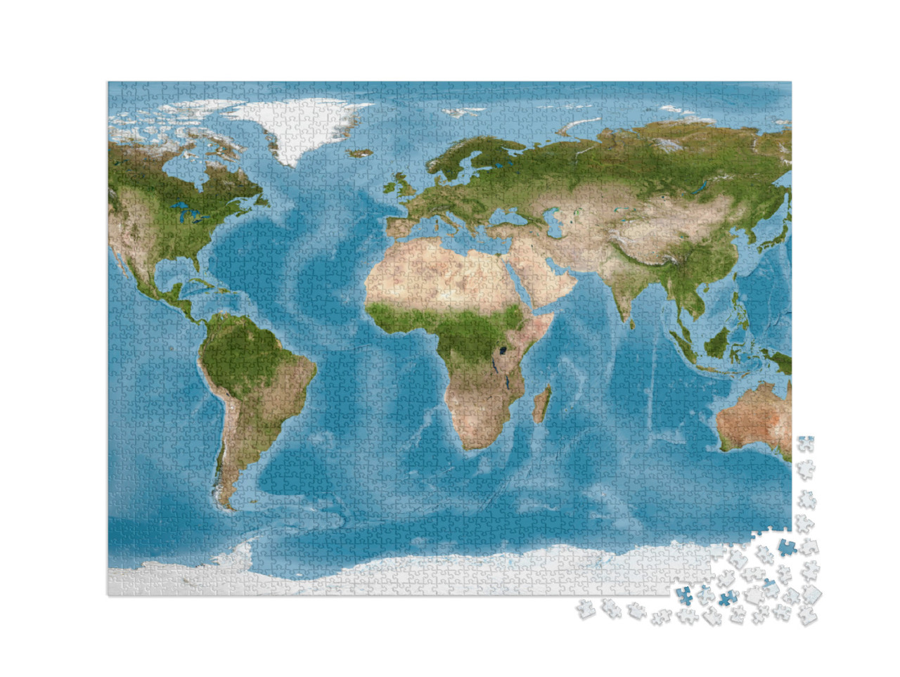 puzzle 2000 dílků „Mapa světa“