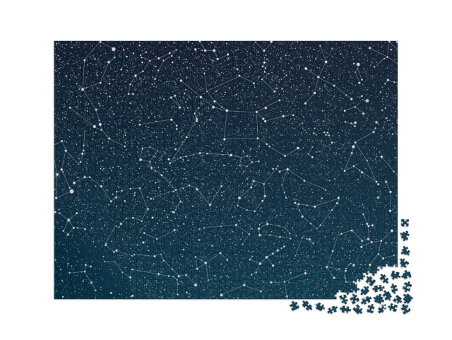 puzzle 2000 dílků „Hvězdy na tmavě modré obloze“