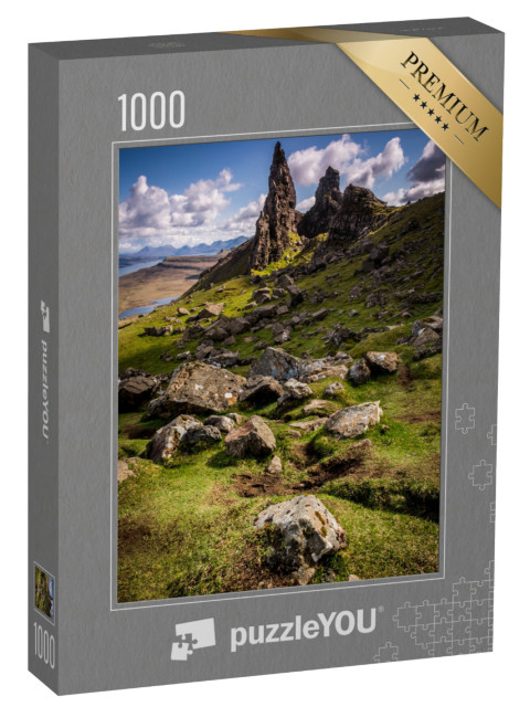 puzzle 1000 dílků „The Old Man of Storr, ostrov Skye, Skotsko“