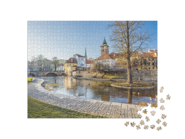 puzzle 1000 dílků „Mlýnská strouha, Plzeň, Česká republika“