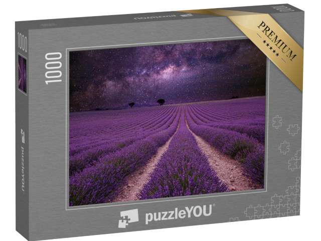 puzzle 1000 dílků „Mléčná dráha nad obrovským levandulovým polem“