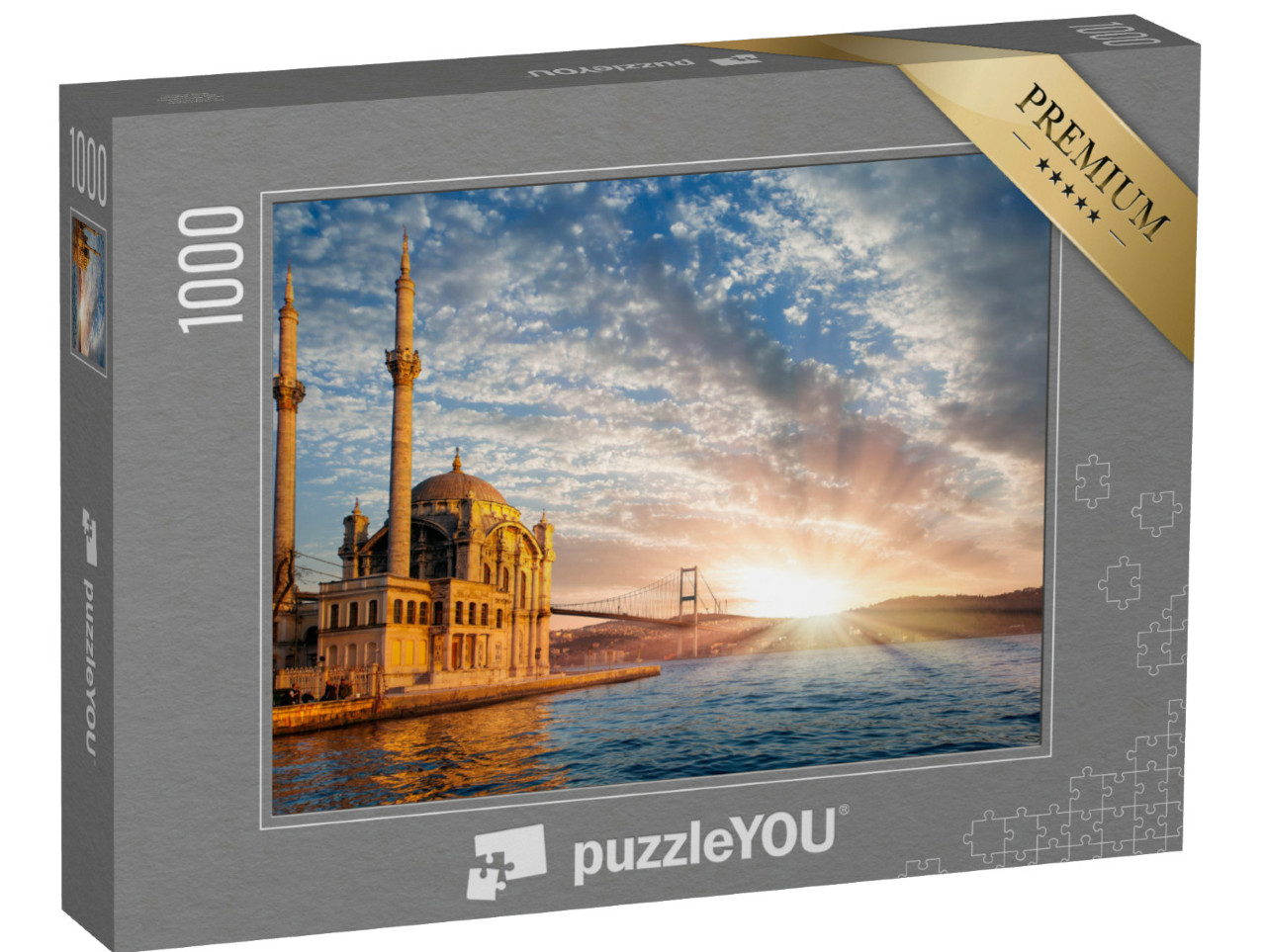 puzzle 1000 dílků „Mešita Ortakoy a Bosporský most, Istanbul, Turecko“