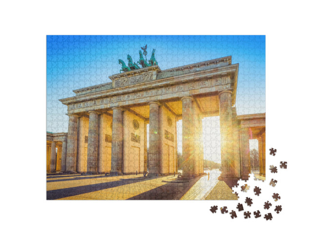 puzzle 1000 dílků „Braniborská brána, Berlín, Německo“