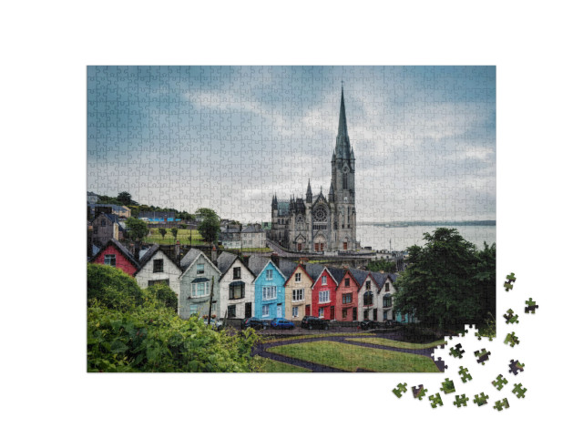 puzzle 1000 dílků „Katedrála Cobh na jižním pobřeží Irska“