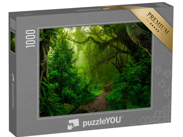 puzzle 1000 dílků „Tropické džungle jihovýchodní Asie v srpnu“