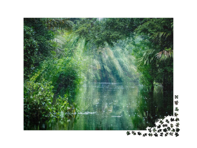 puzzle 2000 dílků „Národní park Tortuguero, Kostarika“