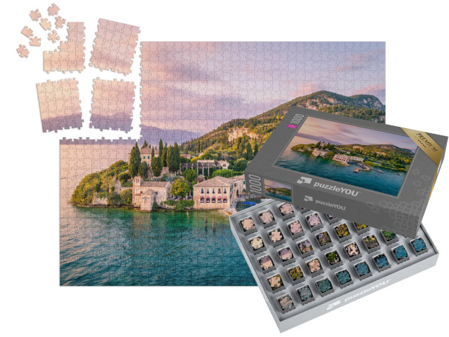 SMART SORTED® | Puzzle 1000 dílků „Punta San Vigilio u jezera Garda, Itálie“