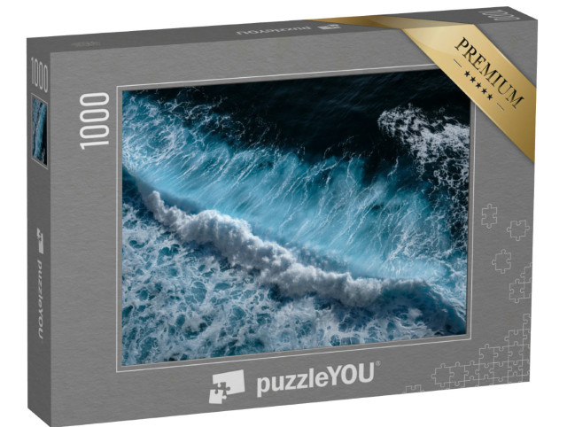 puzzle 1000 dílků „Vlny v modré, průzračné mořské vodě oceánu“