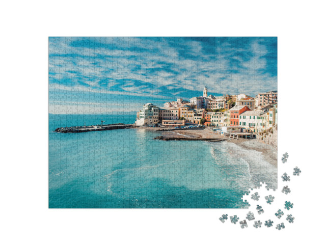 puzzle 1000 dílků „Bogliasco, stará rybářská vesnice v Itálii“
