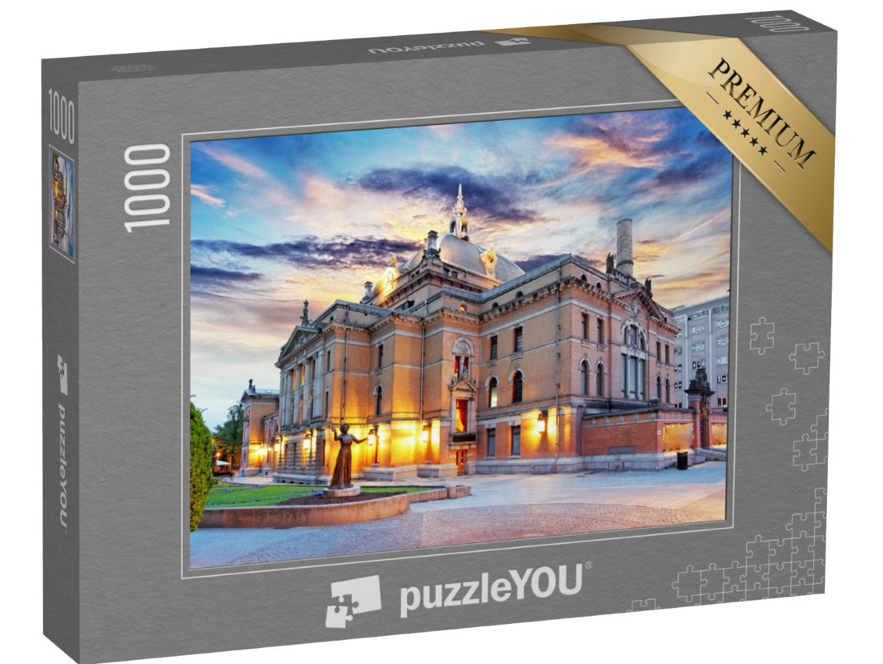 puzzle 1000 dílků „Oslo - Národní divadlo, Norsko“