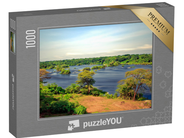 puzzle 1000 dílků „Divoký Nil v národním parku Murchison Falls, Uganda“