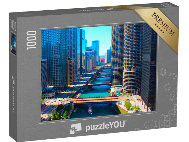 puzzle 1000 dílků „Řeka Chicago“