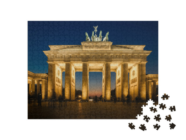puzzle 500 dílků „Osvětlená Braniborská brána v Berlíně“