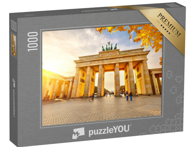 puzzle 1000 dílků „Braniborská brána při západu slunce, Berlín“