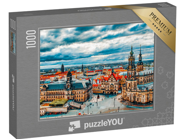 puzzle 1000 dílků „Historické centrum starého města Drážďan“