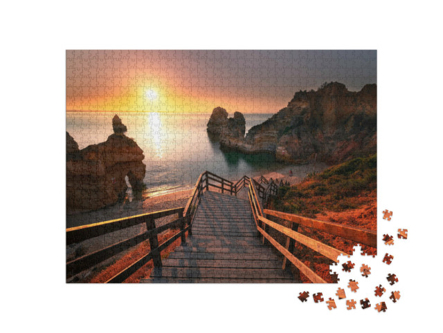 puzzle 1000 dílků „Zátoka v Ponta da Piedade, Algarve, Portugalsko“