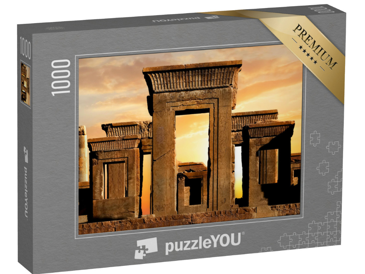 puzzle 1000 dílků „Persepolis: Pohled na Írán při východu slunce“