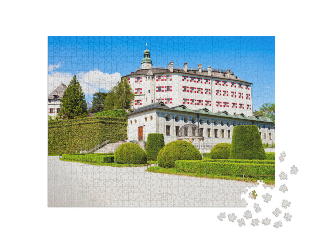 puzzle 1000 dílků „Zámek Ambras Innsbruck, Tyrolsko, Rakousko“