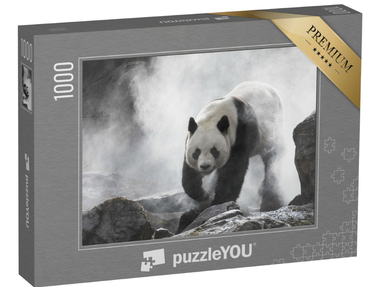 puzzle 1000 dílků „Panda velká v mlze“