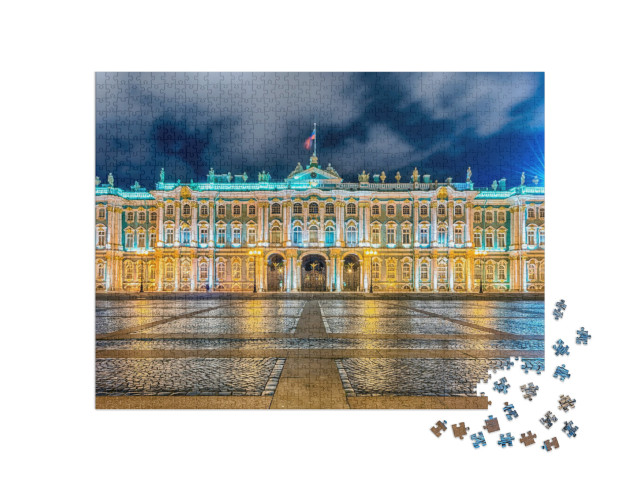 puzzle 1000 dílků „Dům Ermitáže, Petrohrad, Rusko“