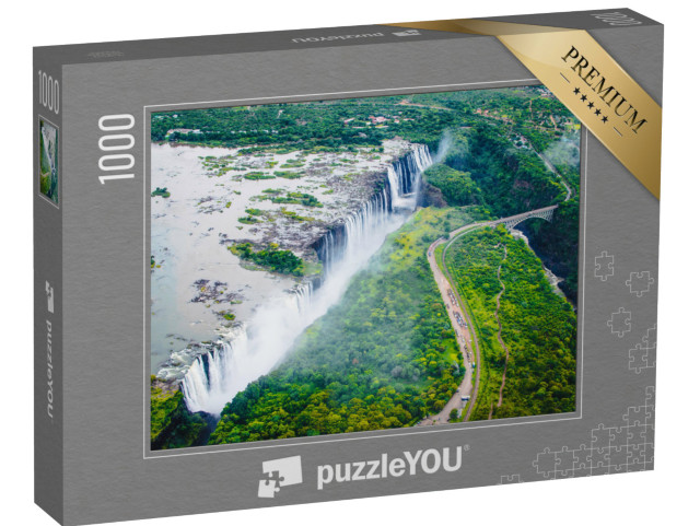 puzzle 1000 dílků „Viktoriiny vodopády, Zimbabwe“