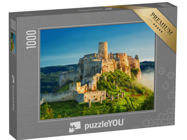 puzzle 1000 dílků „Spišský hrad při východu slunce, památka UNESCO, Slovensko“