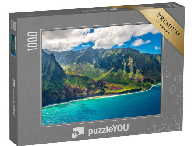 puzzle 1000 dílků „Pohled na pobřeží Napali na ostrově Kauai na Havaji“