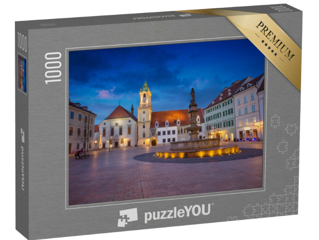 puzzle 1000 dílků „Bratislavská tržnice ve večerních hodinách, Slovensko“