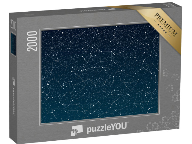 puzzle 2000 dílků „Hvězdy na tmavě modré obloze“