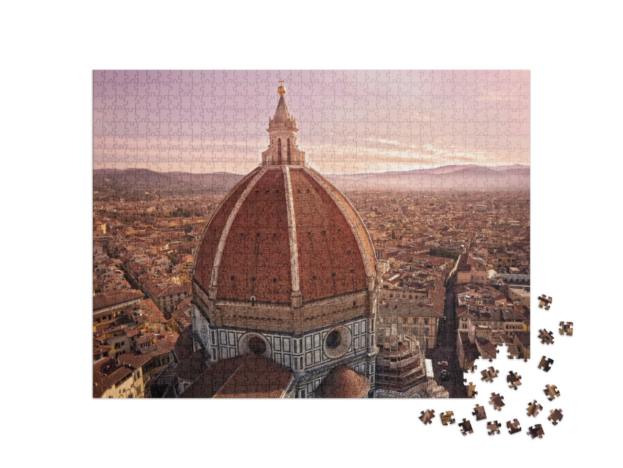 puzzle 1000 dílků „Kopule florentské katedrály, Itálie“