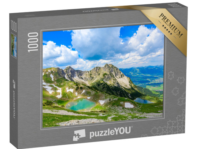 puzzle 1000 dílků „Krásné Gaisalpsee a Rubihorn u Oberstdorfu, Německo“