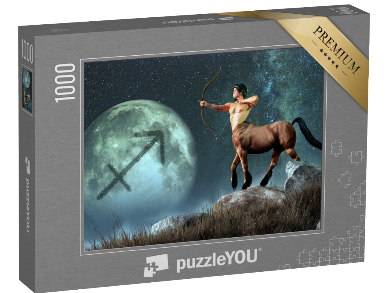 puzzle 1000 dílků „Střelec, kentaur Střelec, šesté znamení zvěrokruhu“