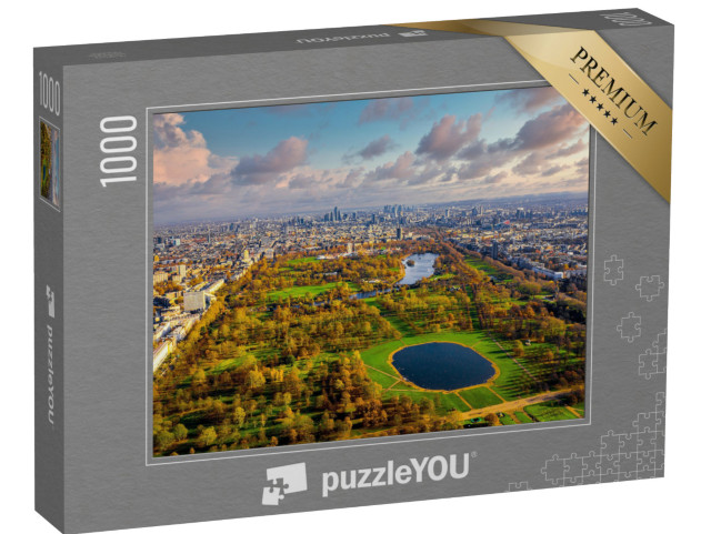 puzzle 1000 dílků „Pohled na londýnský Hyde Park z ptačí perspektivy“
