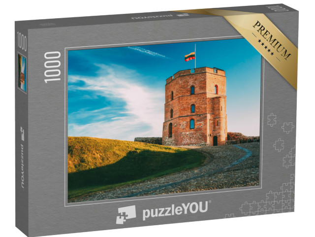 puzzle 1000 dílků „Gediminasova věž ve Vilniusu v létě, Litva“
