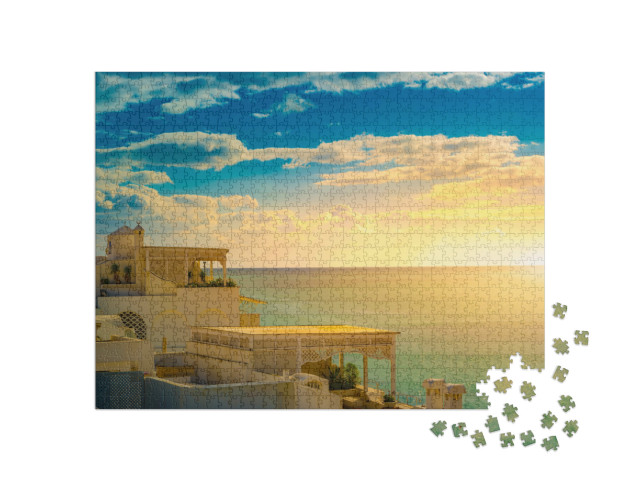 puzzle 1000 dílků „Hammamet, Tunisko, stará medina při západu slunce“