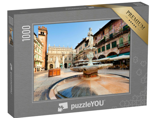 puzzle 1000 dílků „Pohled na centrum města Verona, Itálie“
