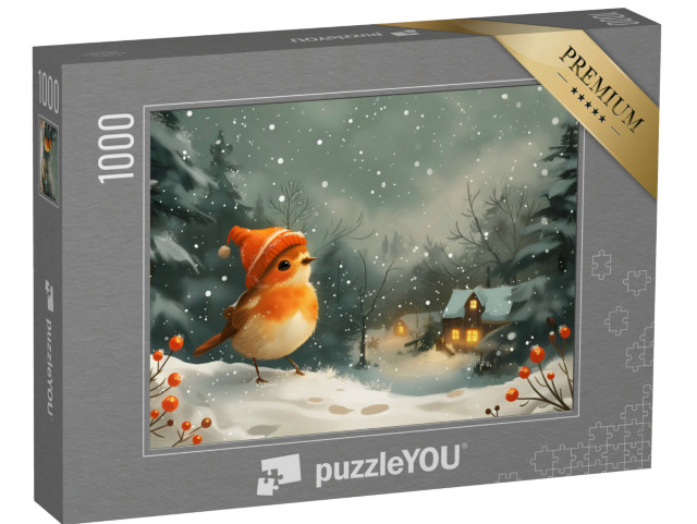 puzzle 1000 dílků „Červenka s čepicí“