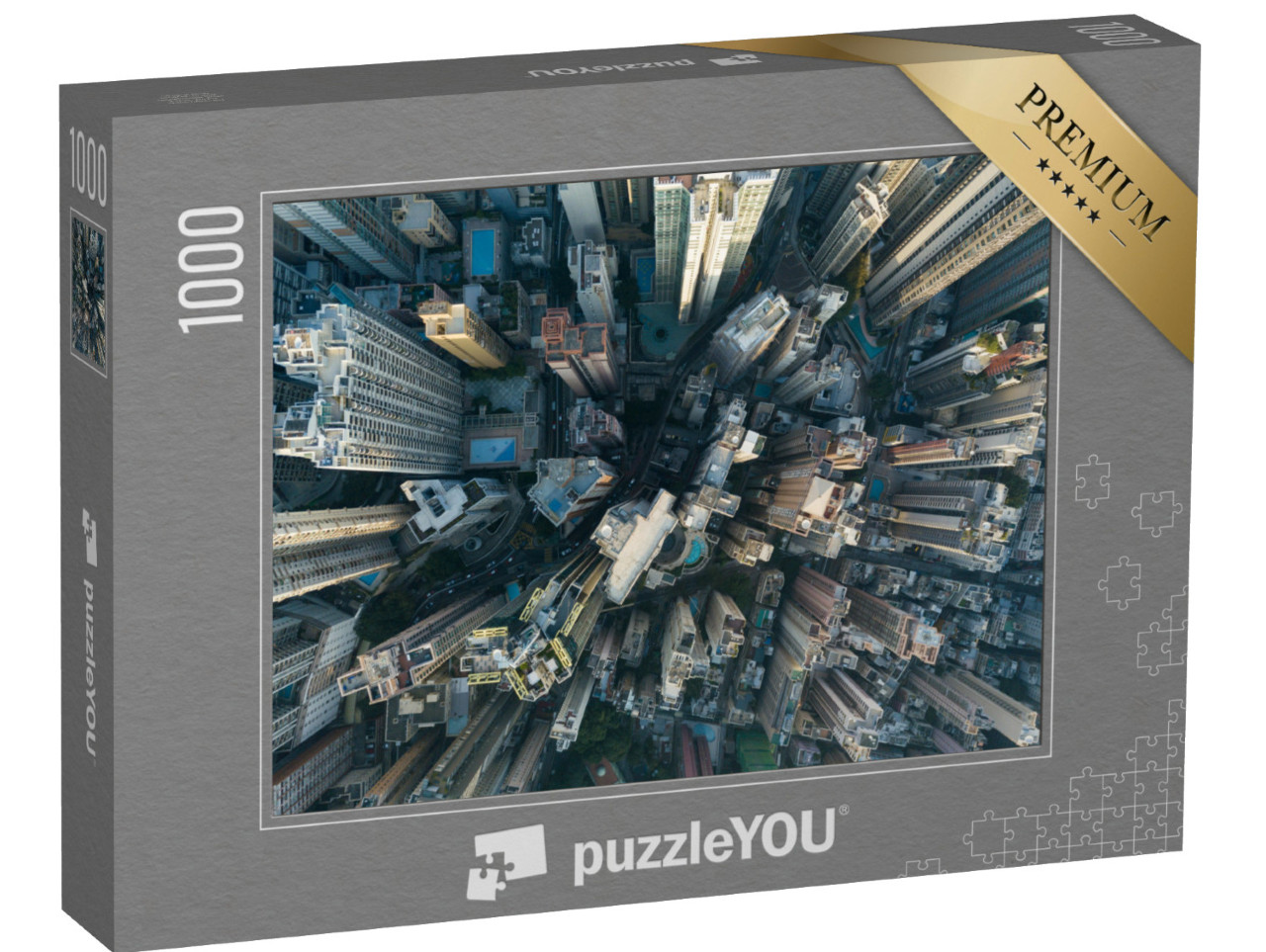 puzzle 1000 dílků „Hongkongské mrakodrapy“