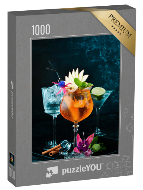 puzzle 1000 dílků „Koktejl ve sklenici: Aperol Spritz“