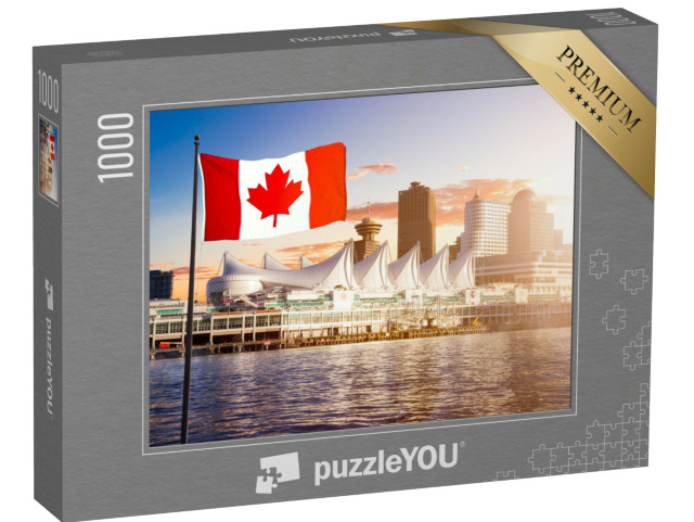 puzzle 1000 dílků „Panorama Vancouveru při pohledu od vody“