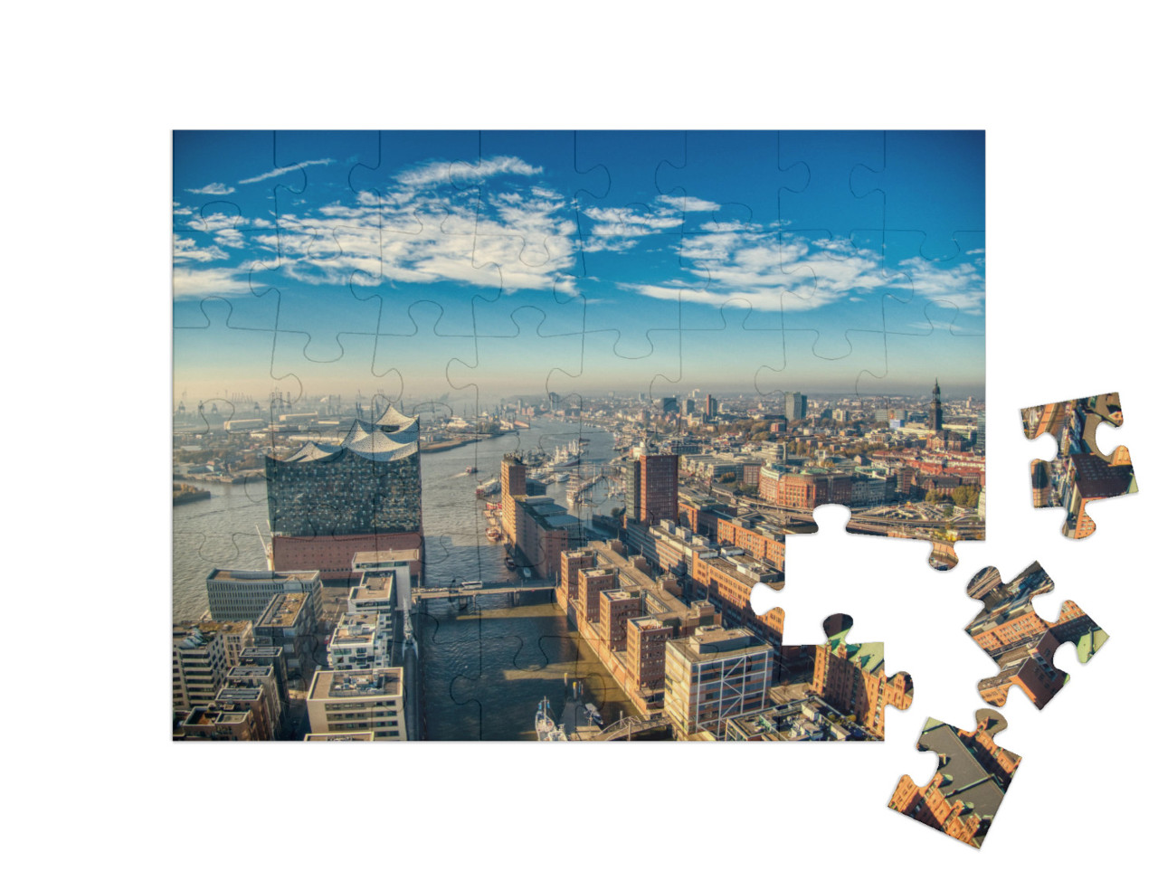 puzzle 48 dílků „Elbphilharmonie, Hamburk“