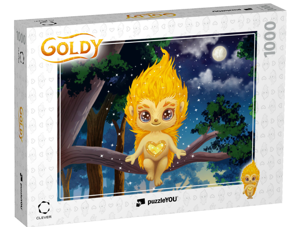 puzzle 1000 dílků „GOLDY: V měsíčním svitu“