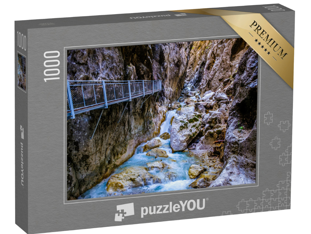 puzzle 1000 dílků „Zugspitze - soutěska Höllental“