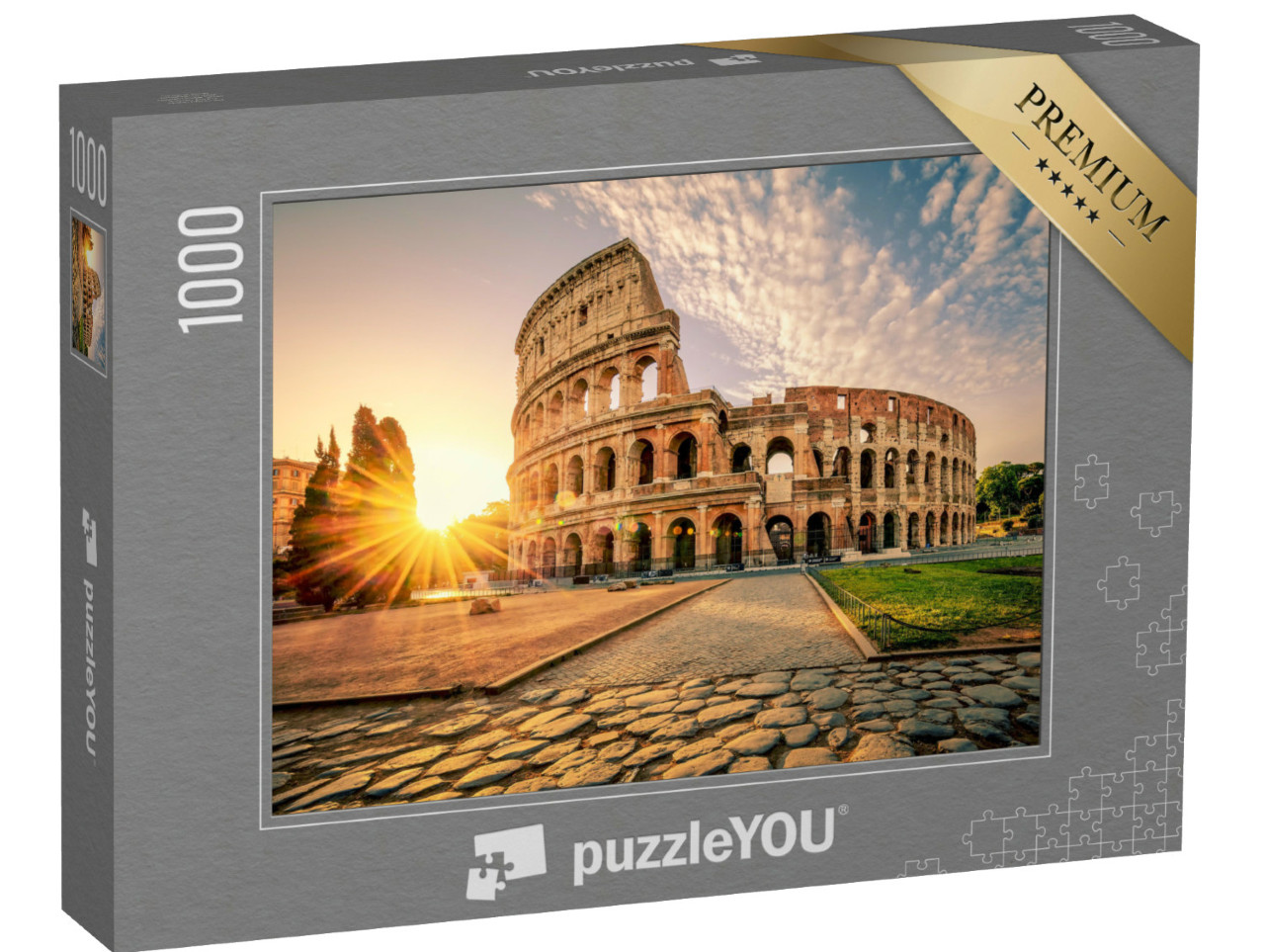 puzzle 1000 dílků „Koloseum, východ slunce, Řím, Itálie“