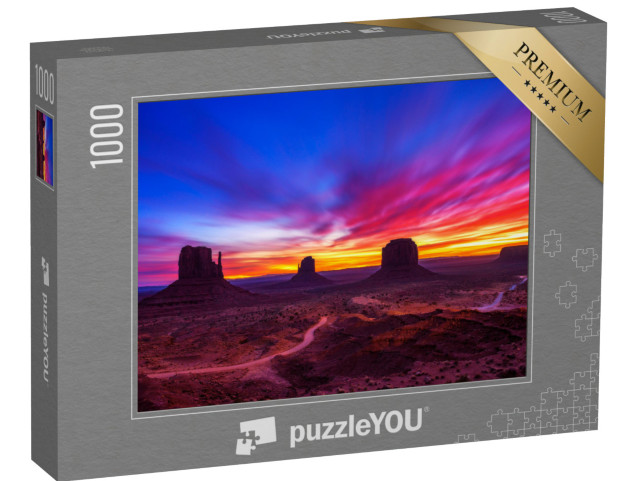 puzzle 1000 dílků „Východ slunce nad Monument Valley v Arizoně, USA“